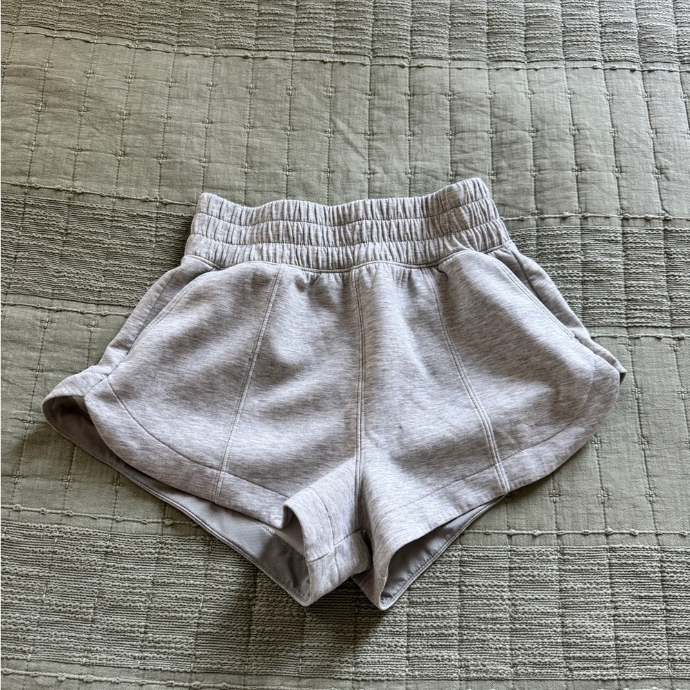 Abercrombie YPB NEO KNIT Women's Gray Casual Shorts